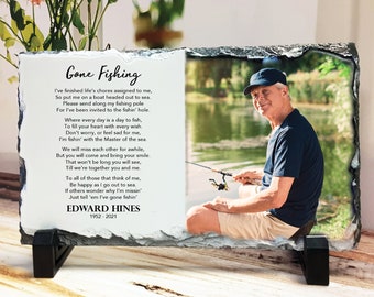 Gone Fishing Memorial, In Loving Memory Sign, In Loving Memory Gifts, Memorial Gift, Sympathy Gift, Sympathy Gift Mother, Memorial Gift