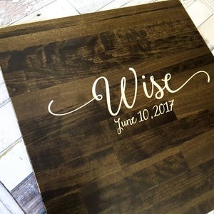 Wedding Guest Book Alternative - Rustic Wedding Decor - Guest Book Wood Sign - Wedding Guest Sign In