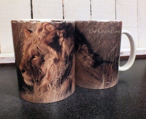 Inspirational Mug, Unique Coffee Mugs, Custom Mug, Lion Mugs, Animal Mugs, Religious Gift Ideas, Coffe Mug, Personalized Mugs, Coffee Cup