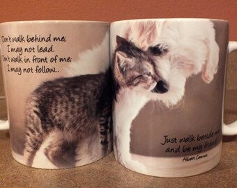 Pet Owner Mug, Cat Mug, Friendship Mug, Pet Mug, Dog Mug, Funny Mugs, Inspirational Mugs, Pet Mugs, Coffee Mug, Custom Mug, Gifts for her
