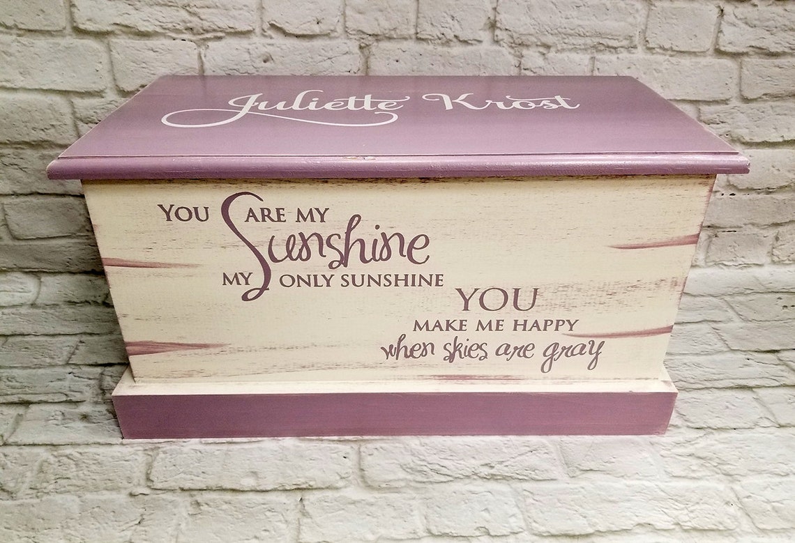 Personalized Toy Chest Baby Chest Toy Box Memory Box Baby Etsy