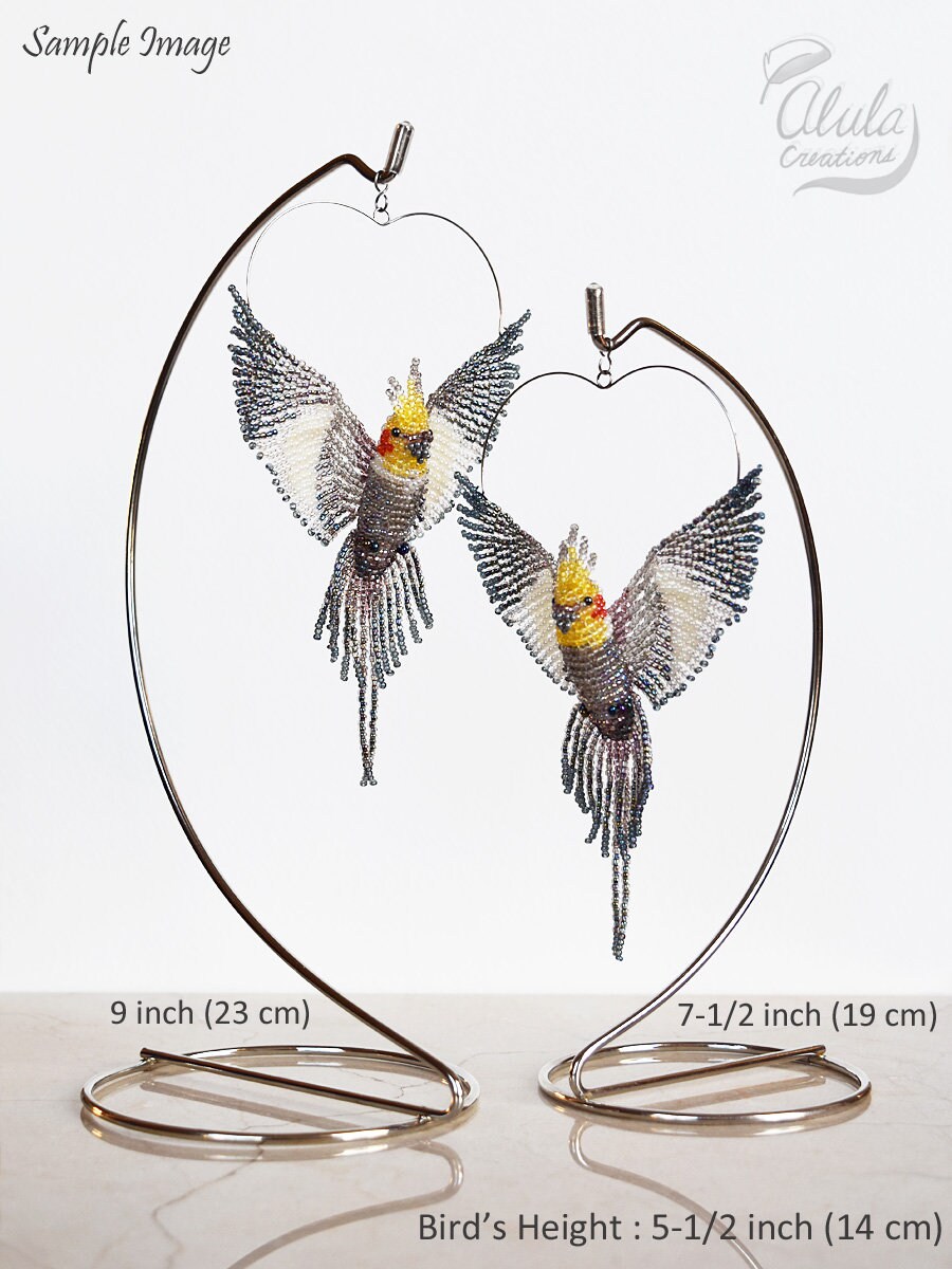 Ornament Stand with Additional Hook Part for Beaded Bird, Single Tabl…