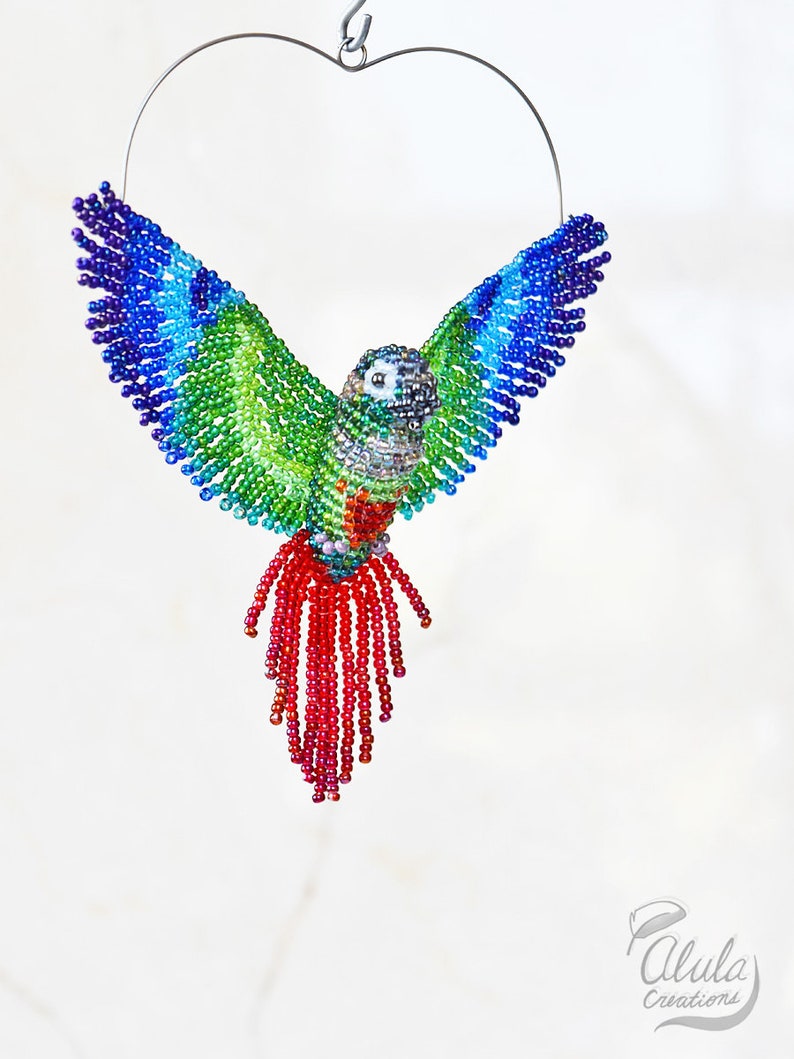 Green Cheeked Conure Bird Ornament Bird Suncatcher Window Etsy