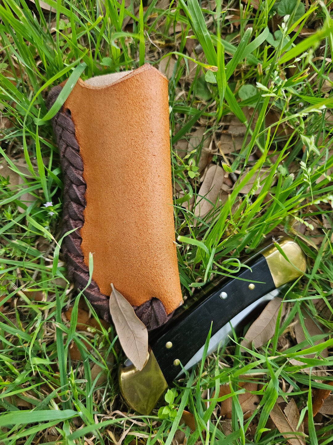 Leather Knife Sheath, Folding Knife Sheath, Pocket Knife Sheath. Belt
