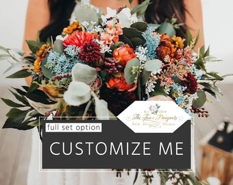 Artificial Flower Bouquet, Wedding Flower Sets, Bridal Bouquet, Wedding Bouquets, Faux Flowers, Bridesmaids Bouquets, Boutonniere, Corsage