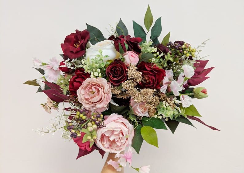 Bridal Bouquet Wedding Flowers The Faux Bouquets Silk Flower Bouquet Bouquet Silk Flowers Flower Bouquet Wedding Bouquet