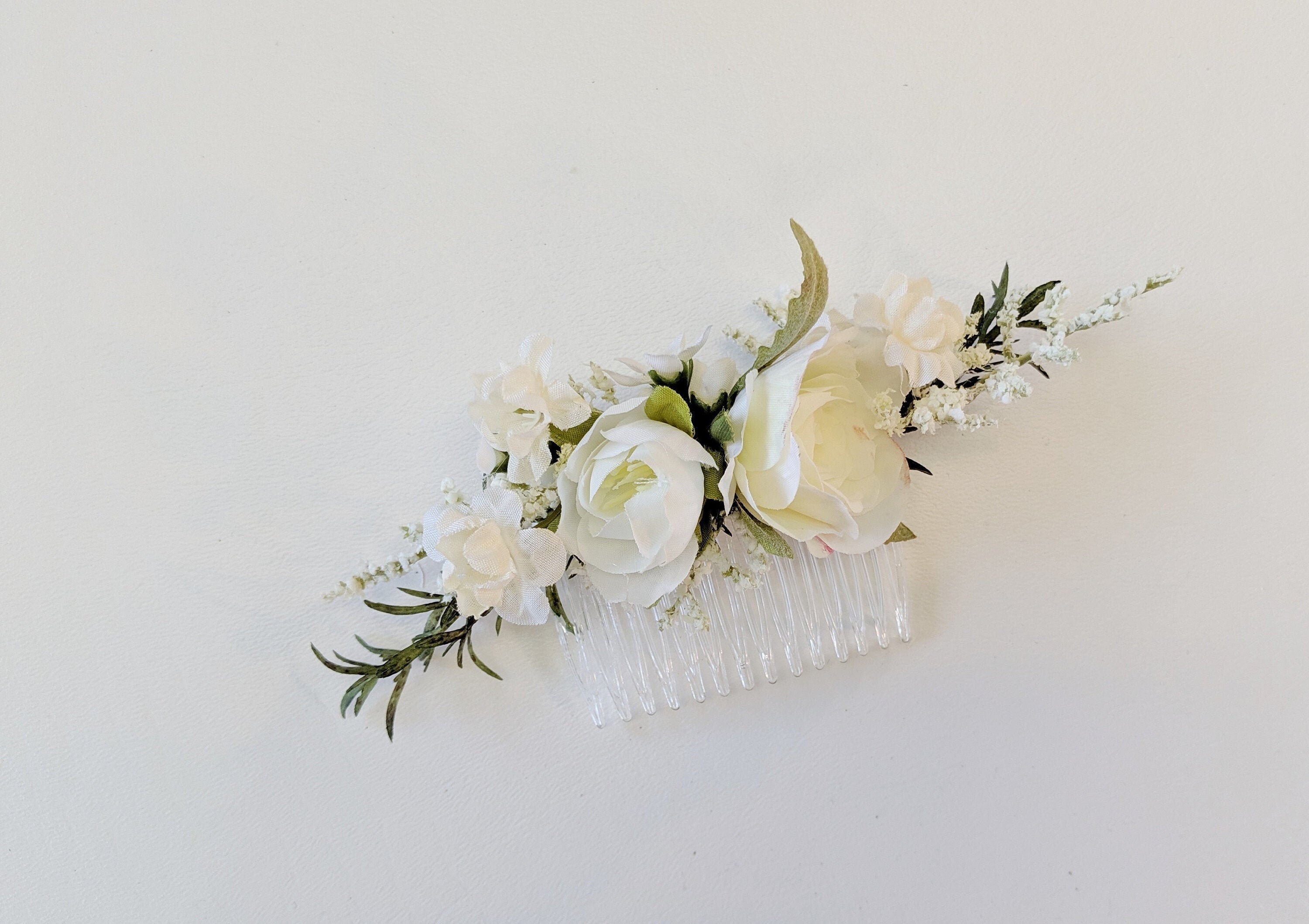 Flower Comb Flower Hair Pin Silk Flower Comb Silk Flower Pin