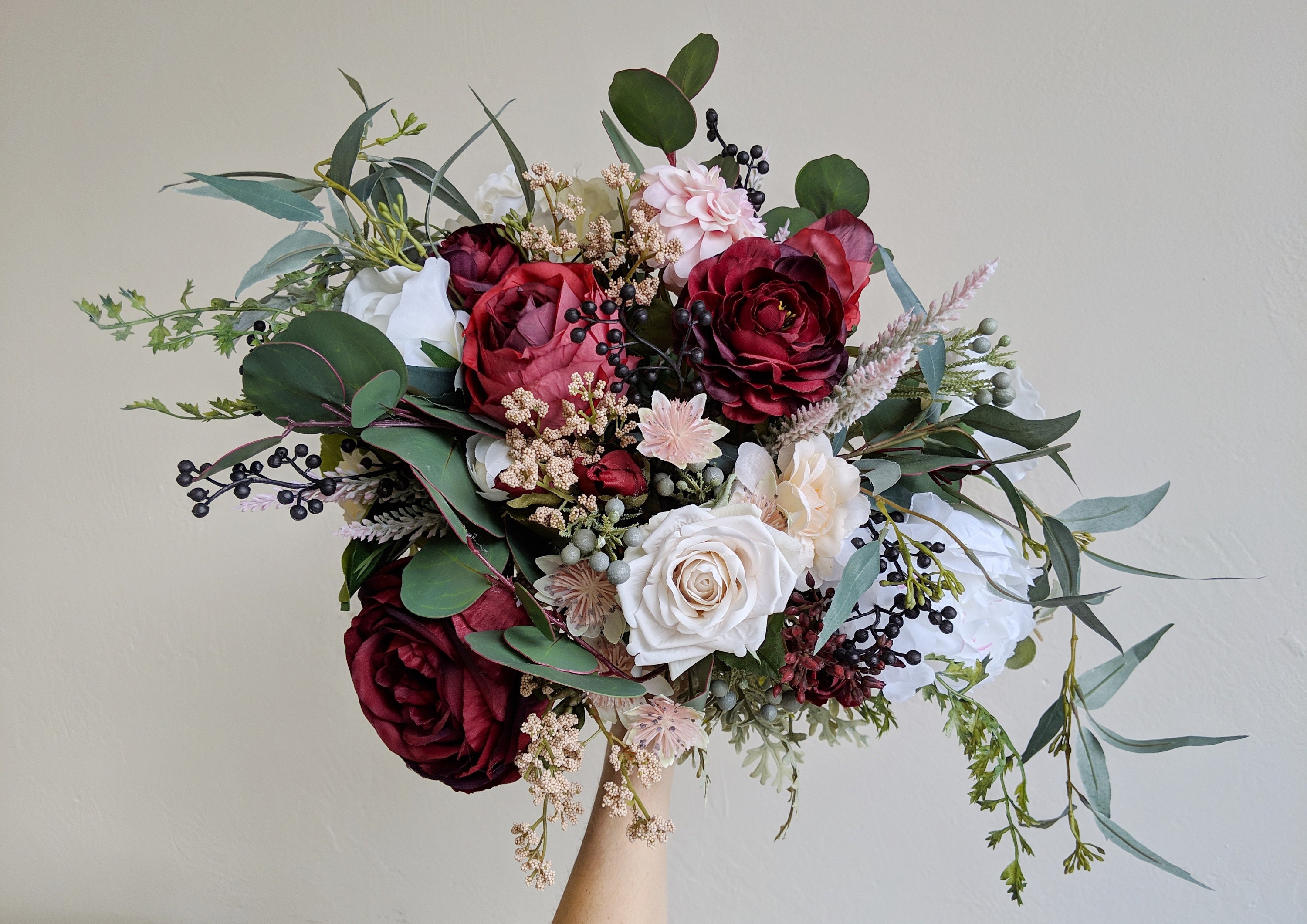 The Faux Bouquets Bouquet Wedding Flowers Silk Flower Bouquet Flower Bouquet Bridal Bouquet Wedding Bouquet Silk Flowers