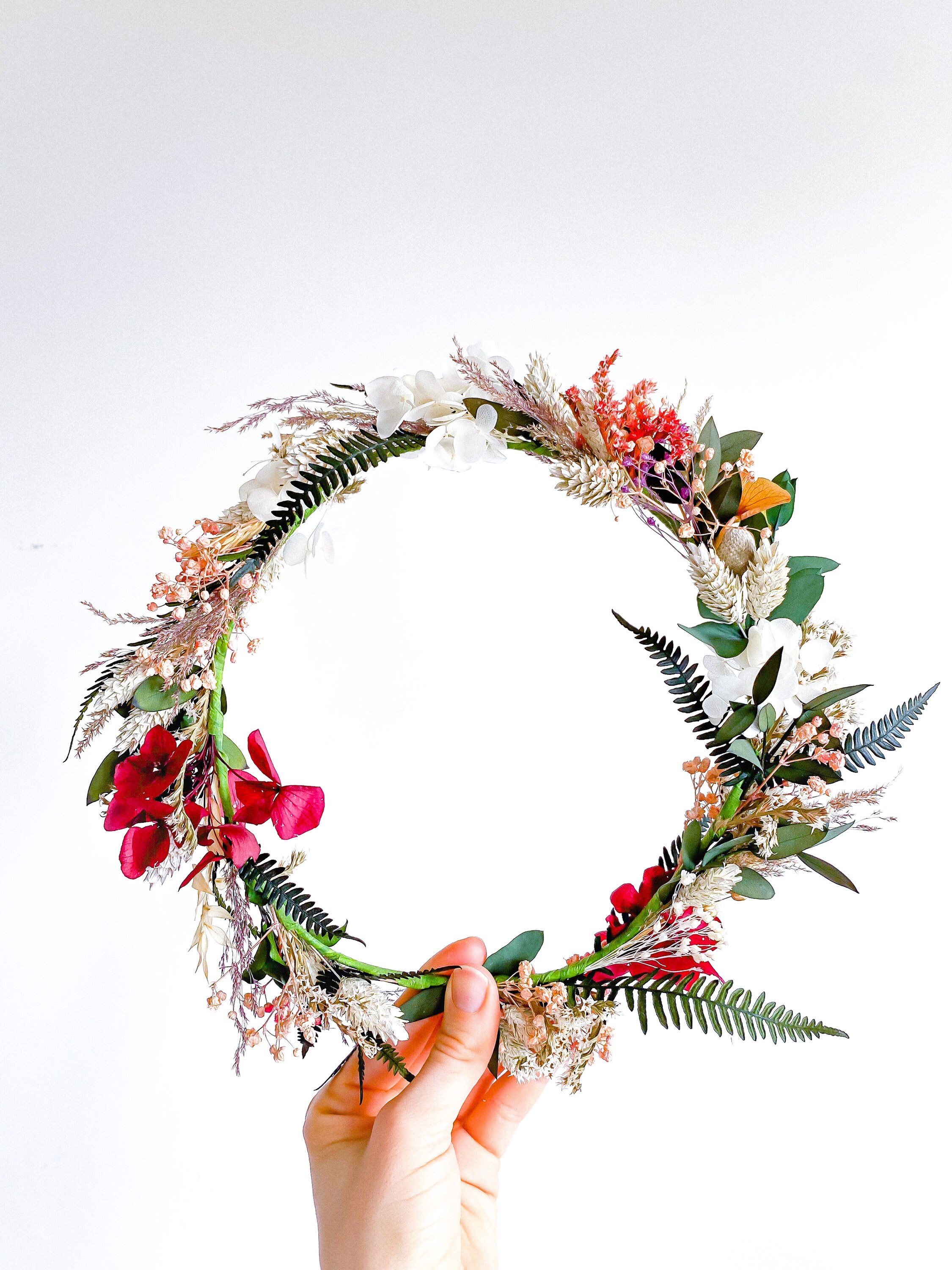 DIY Dried Flower Crown Kit. Classic Full Crown. Any Size Etsy