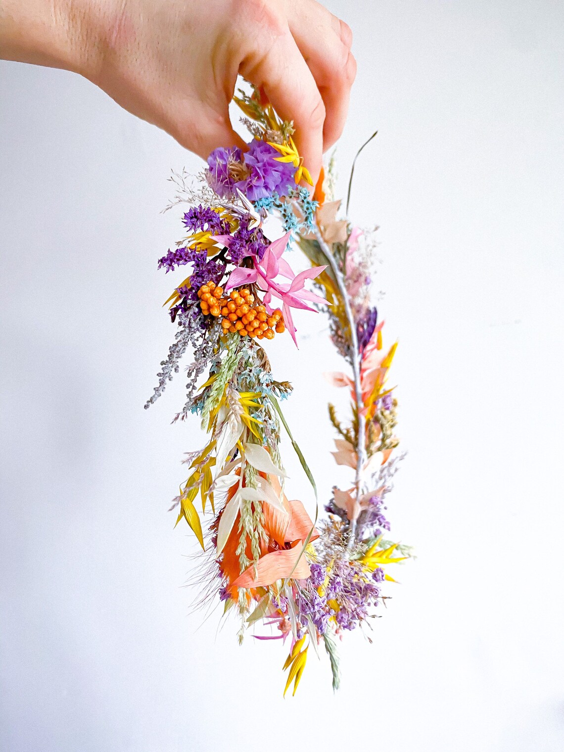 DIY Dried Flower Crown Kit. Classic Full Crown. Any Size Etsy