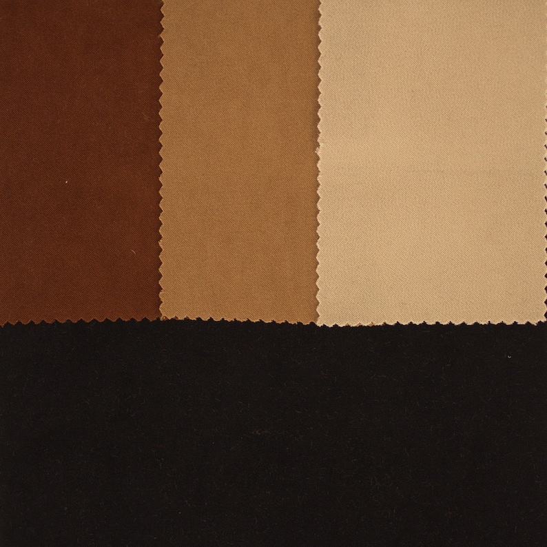 Classic Moleskin Solid Color Fabric by the Yard Etsy