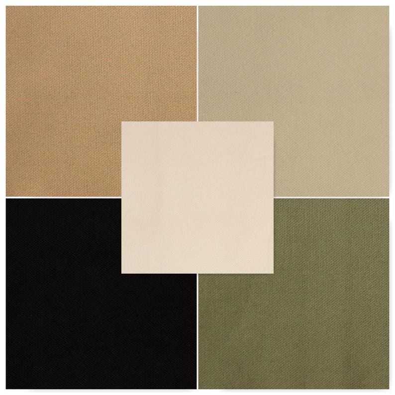 Solid Stretch Canvas Fabric By The Yard Etsy