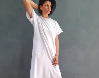 white christmas dresses Long Sleeve Crewneck T-Shirt Dress L / Black main image 1