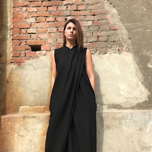 Loose Linen Jumpsuit, Black Linen Jumpsuit, Women Linen Jumpsuit, Summer Linen Jumpsuit, Linen Clothing, Loose Fit Jumpsuit