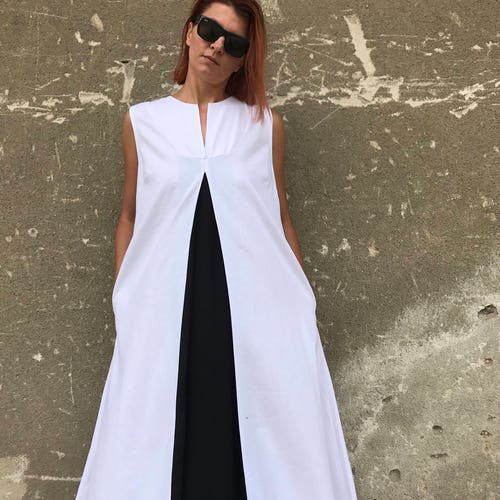 plus size white linen