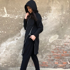 Long sweatshirt jacket hot sale