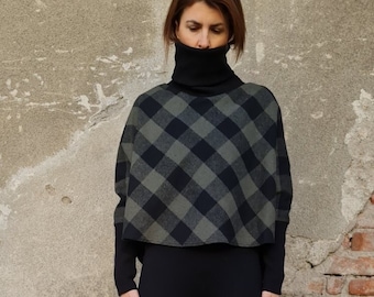 Pull tartan femme sale
