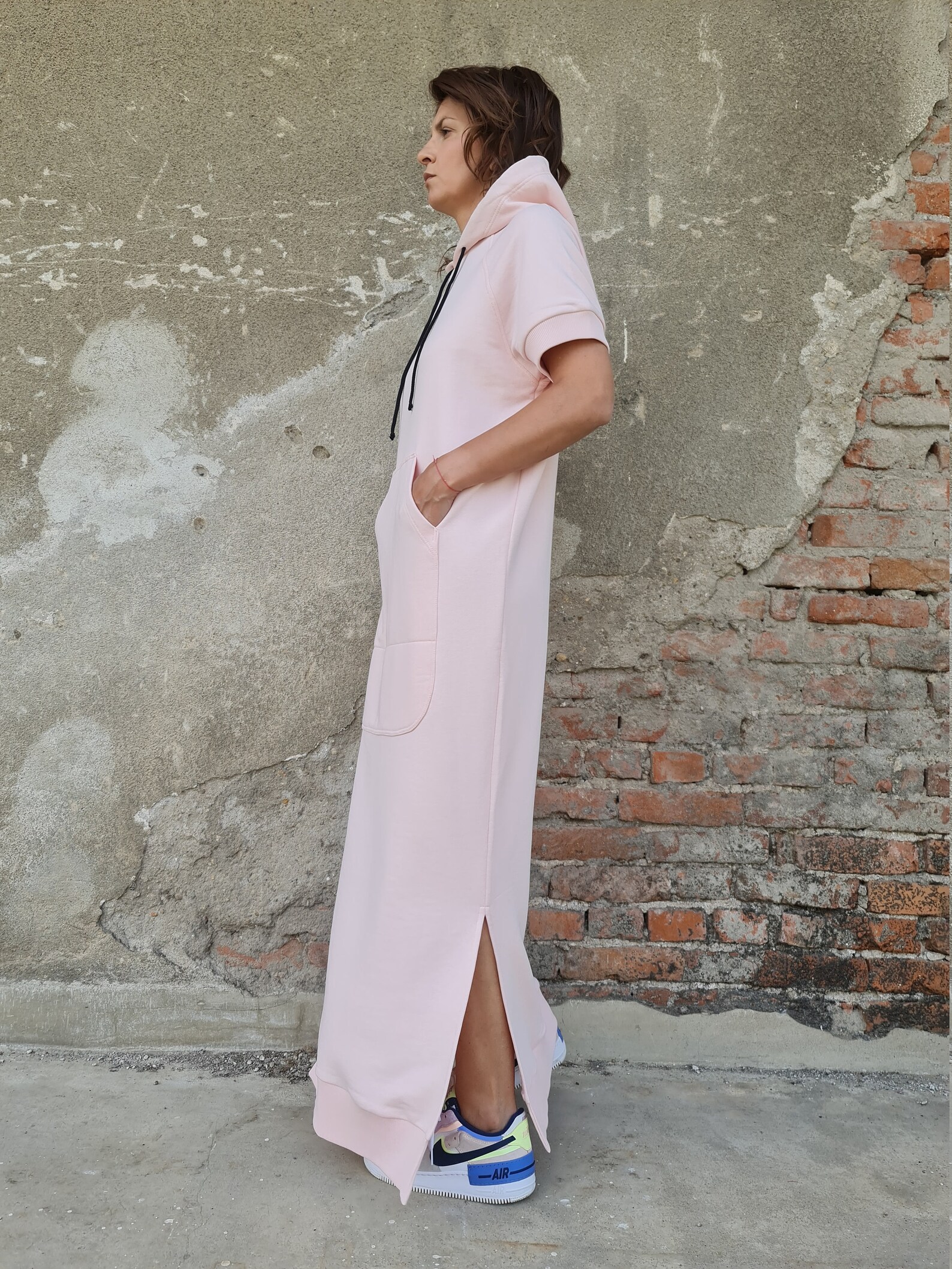 hooded sweatshirt dress