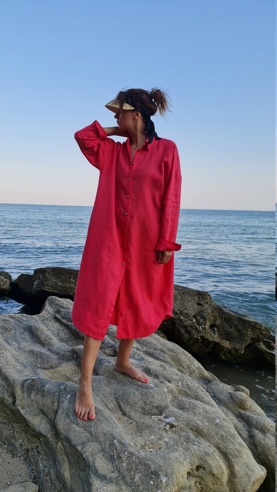 Long Linen Shirt, Oversized Linen Shirt, Linen Kaftan Shirt, Linen Women  Kaftan, Oversized Linen Kaftan, Linen Kaftan Tunic, Linen Kaftan, - Etsy