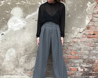 Palazzo Pants High Waist Pants Wide Leg 