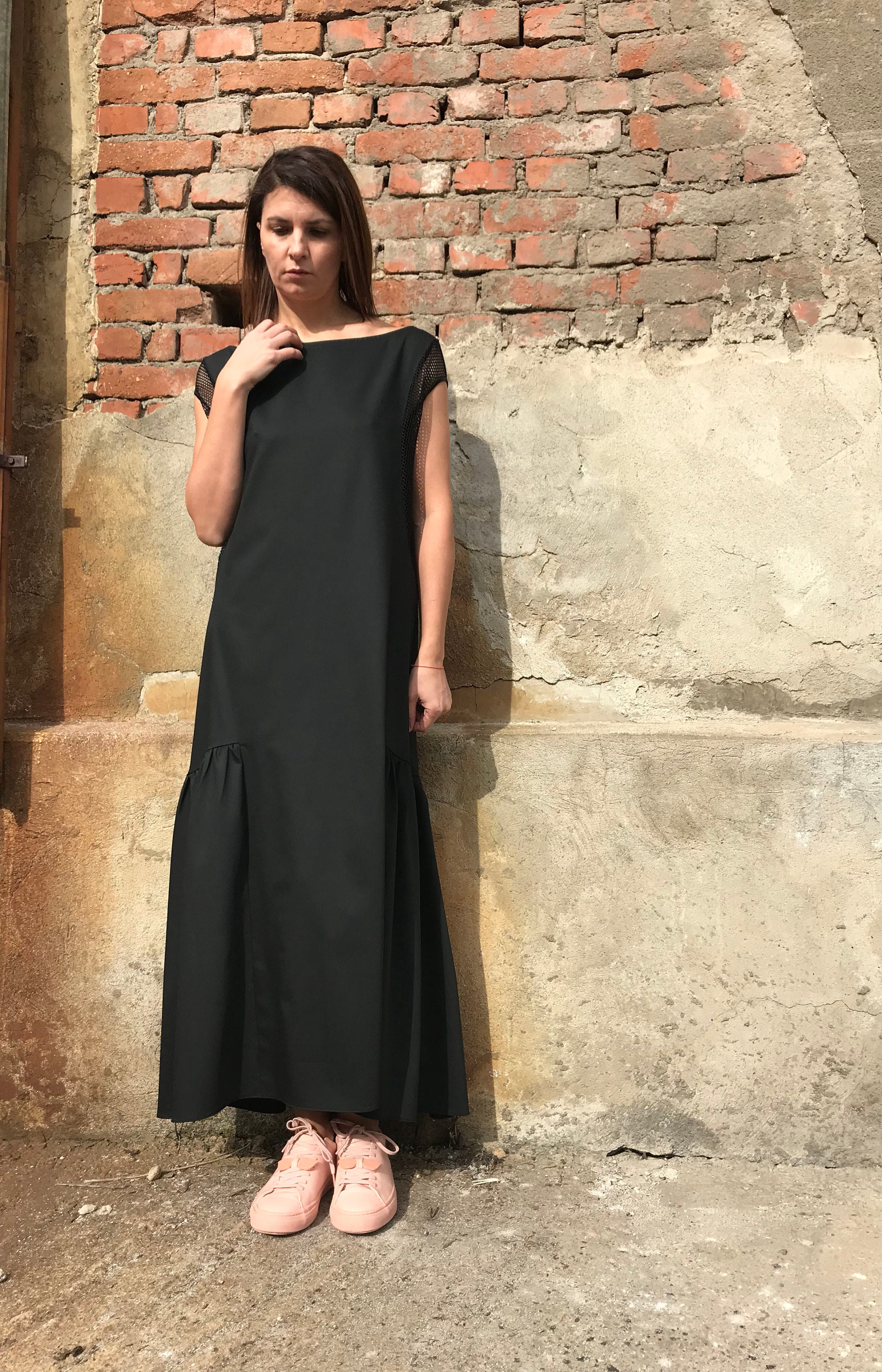 unique birthday dresses Custom Dress – Oyemwen Color:Red V-neck Long Black Lace romantic love song