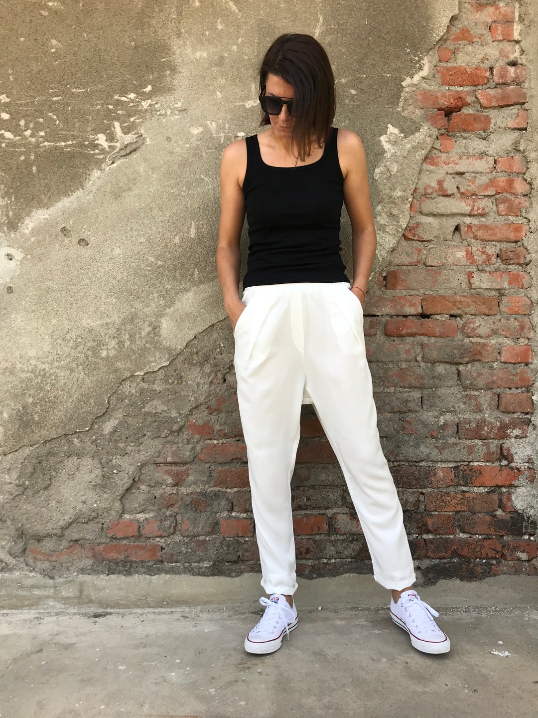 Pantalons de survêtement en coton pour femmes, Vêtements de