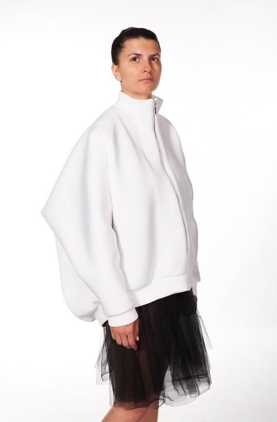 white oversized jacket