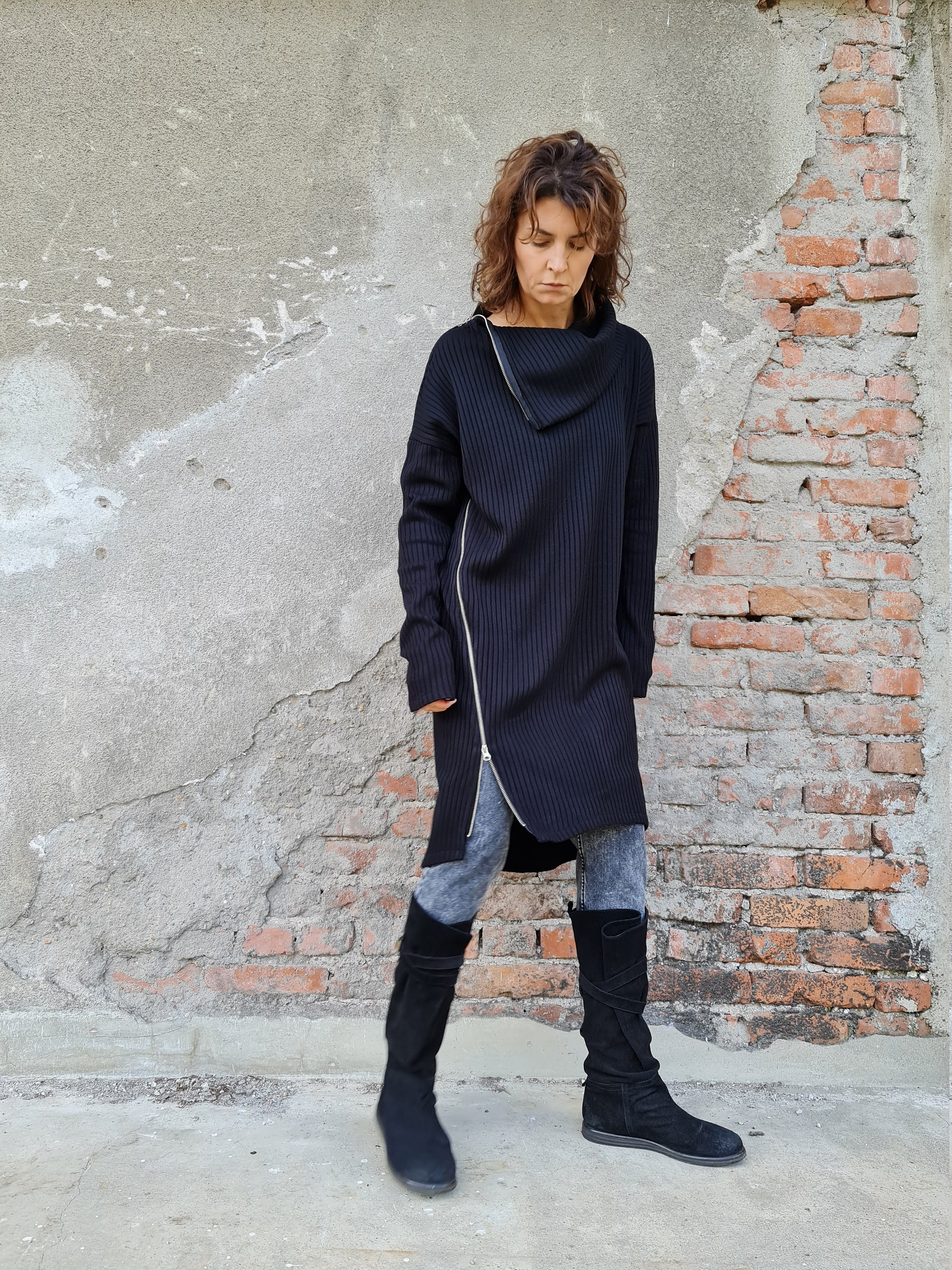 Sweater with side zippers new arrivals