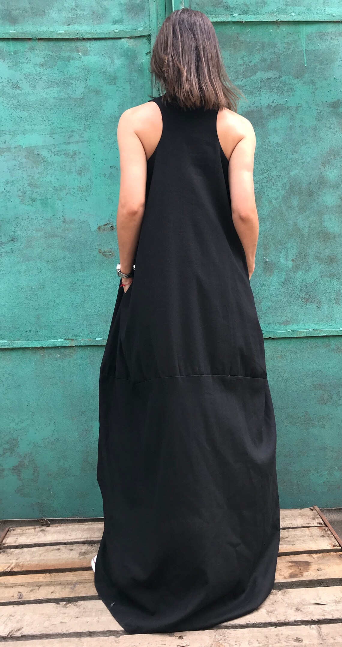 Black Maxi Linen Dressmaxi Linen Dress Black Linen Dress - Etsy