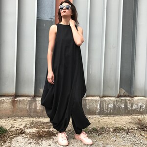 Black Linen Dress, Maxi Linen Dress, Tulip Linen Dress, Long Linen Dress, Long Black Dress, Women Black Dress, Casual Linen Dress, Linen image 4