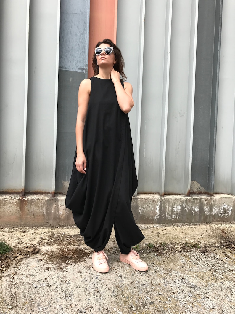 Black Linen Dress, Maxi Linen Dress, Tulip Linen Dress, Long Linen Dress, Long Black Dress, Women Black Dress, Casual Linen Dress, Linen image 4