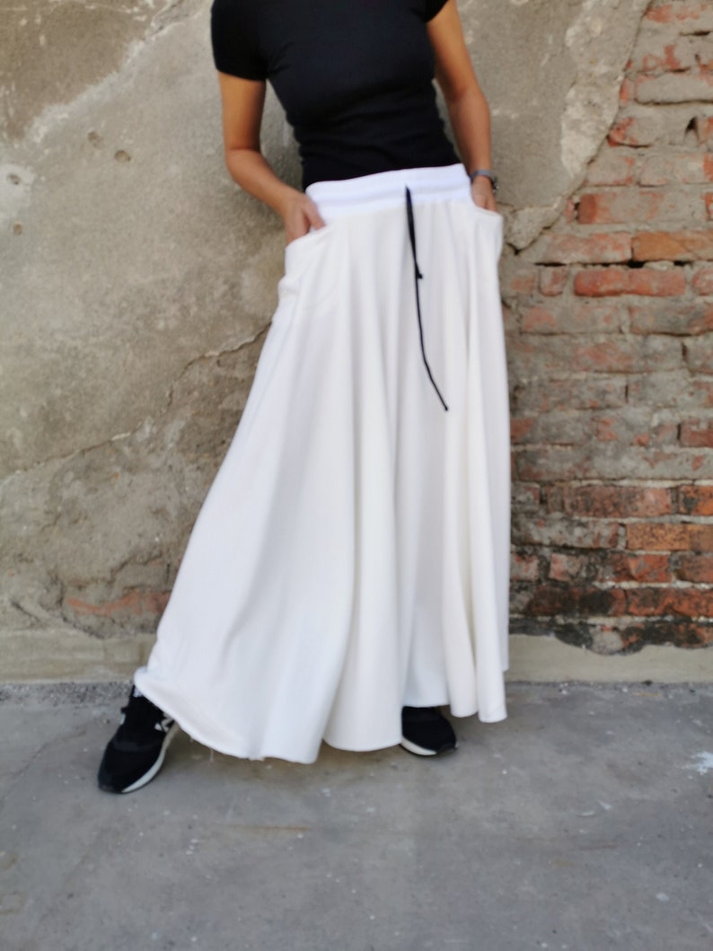 cotton flare skirt