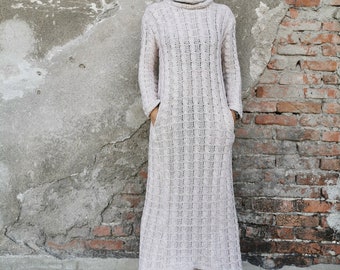 Cable Knit Maxi Dress Knit Maxi Dress 