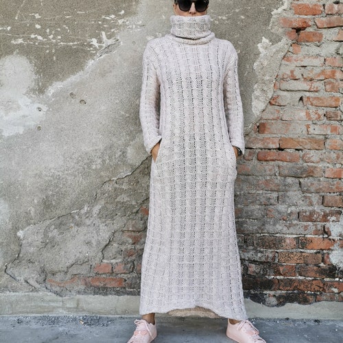 knit dress ladies v28 Sweater for Women Ribbed Fitted midi Sexy Fall Winter Bodycon Cowl Neck Dresses (X-Small, Beige) at Amazon Women's Clothing store Waist 79 Wishing on Winter Cream Cable