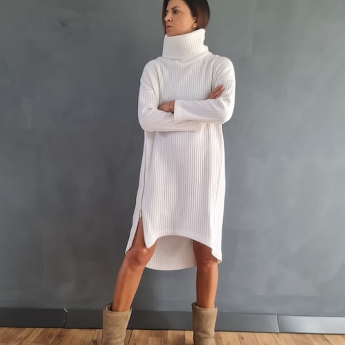 winter white sweater dress Enza Costa x REVOLVE Off-shoulder Mini in 2 = 32/25/34 S = US 4 Winter Long Dress for Women's