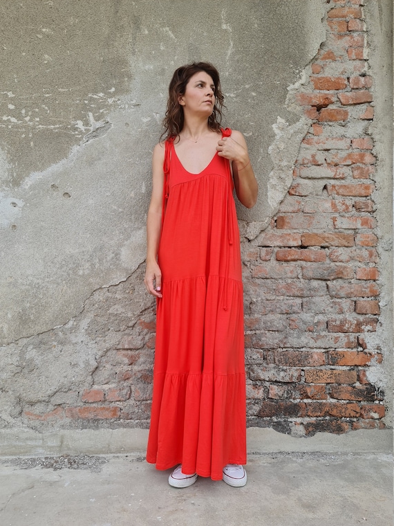 String maxi clearance dress