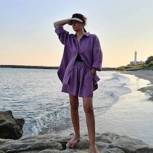 Premium Linen Shirt, Women Linen Shirt, Oversized Linen Shirt, Loose Linen Shirt, Summer Linen Shirt, Long Sleeves Linen Shirt, Linen Shirt