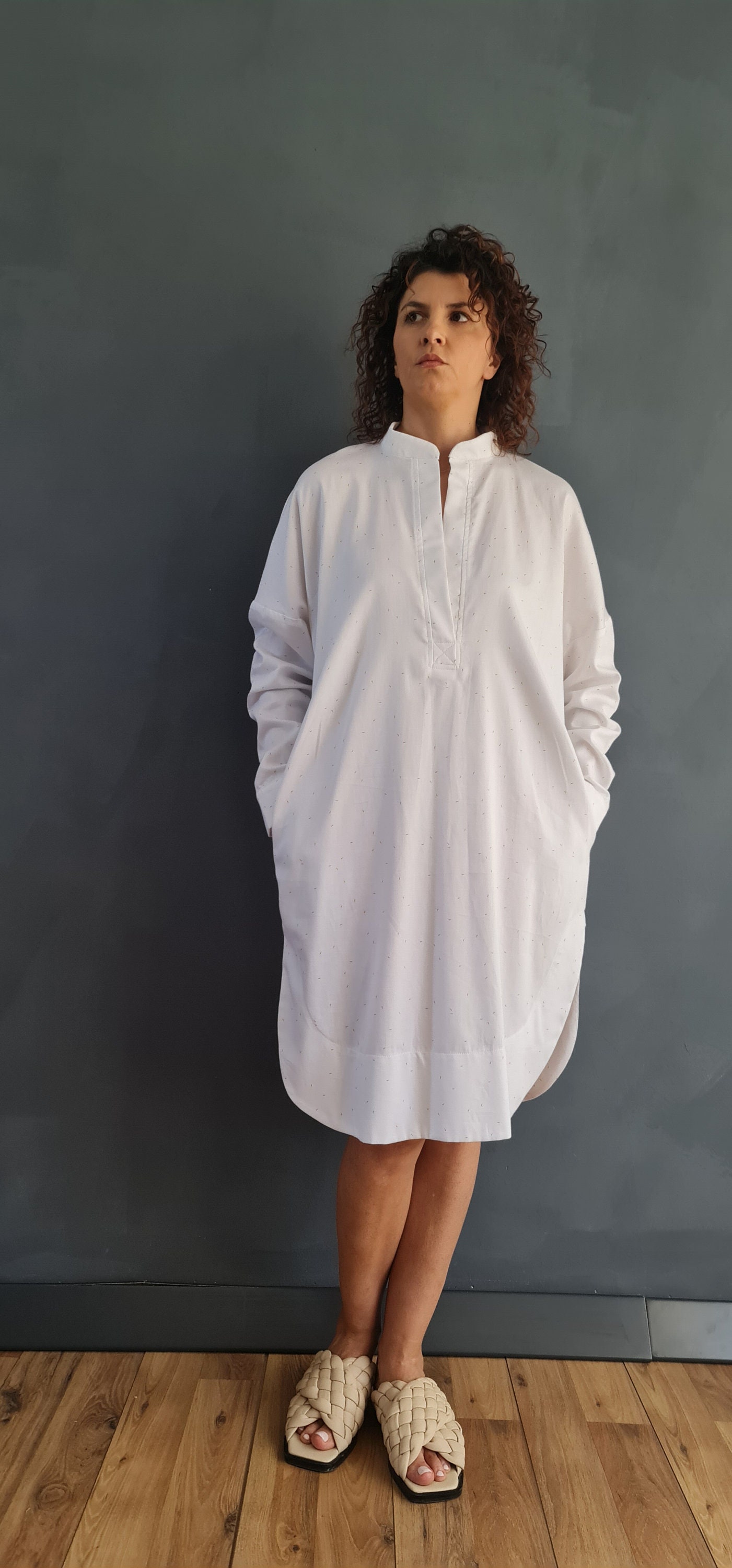 DEPT majotae tunic botanical dyeing 白 12/26 RESTOCK・限定数】majotae tunic botanical dyeing/ BLACK