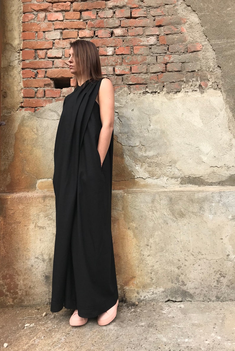 Plus Size Linen Jumpsuit Black Linen Jumpsuit Women Linen Etsy