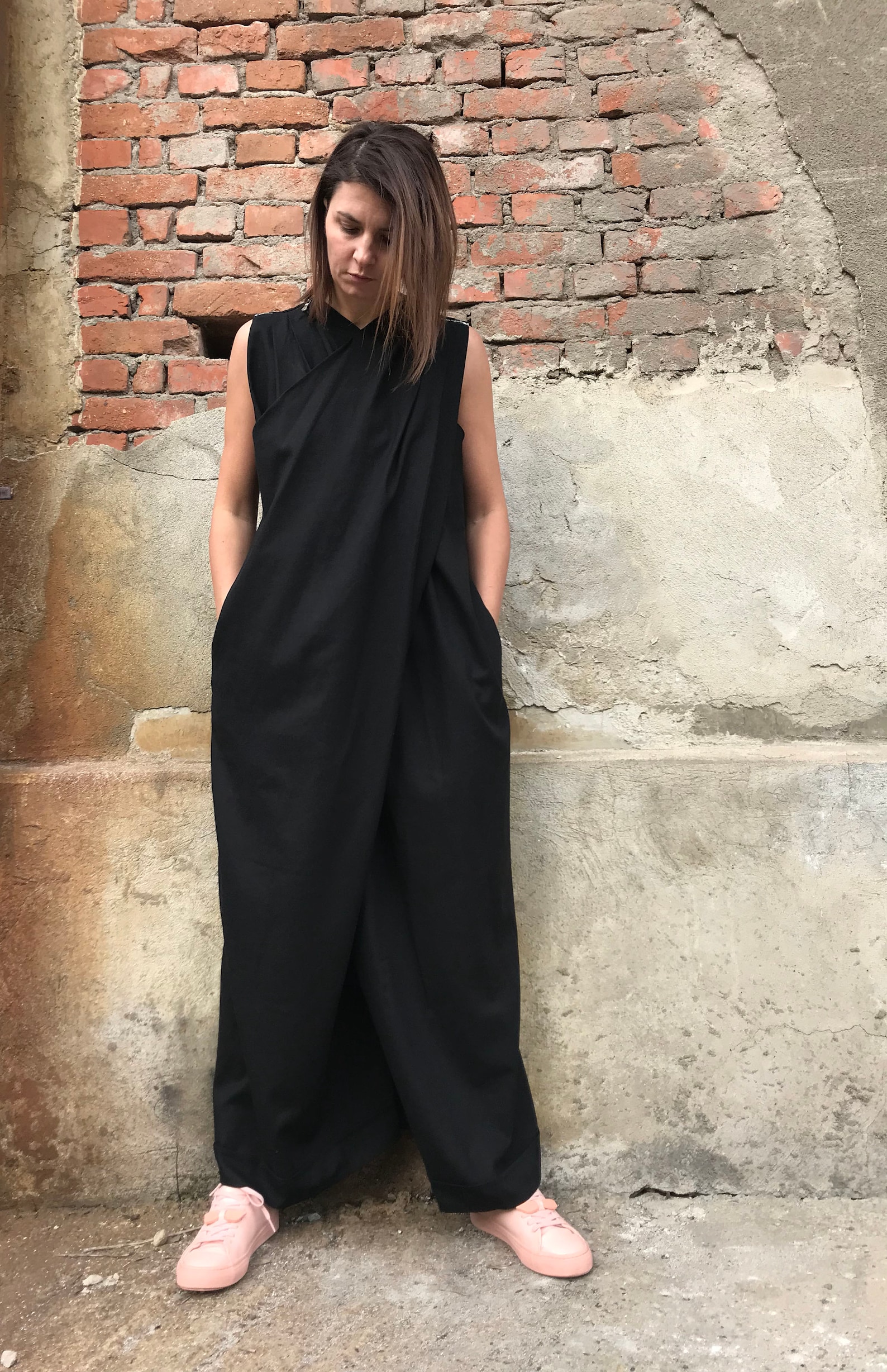 Plus Size Linen Jumpsuit Black Linen Jumpsuit Women Linen - Etsy