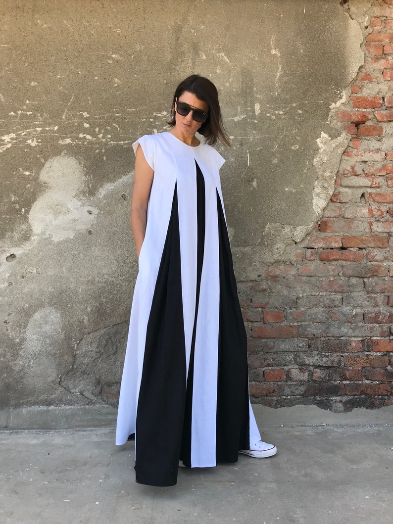 Linen Maxi Dress Linen Stripe Dress Plus Size Linen Dress - Etsy