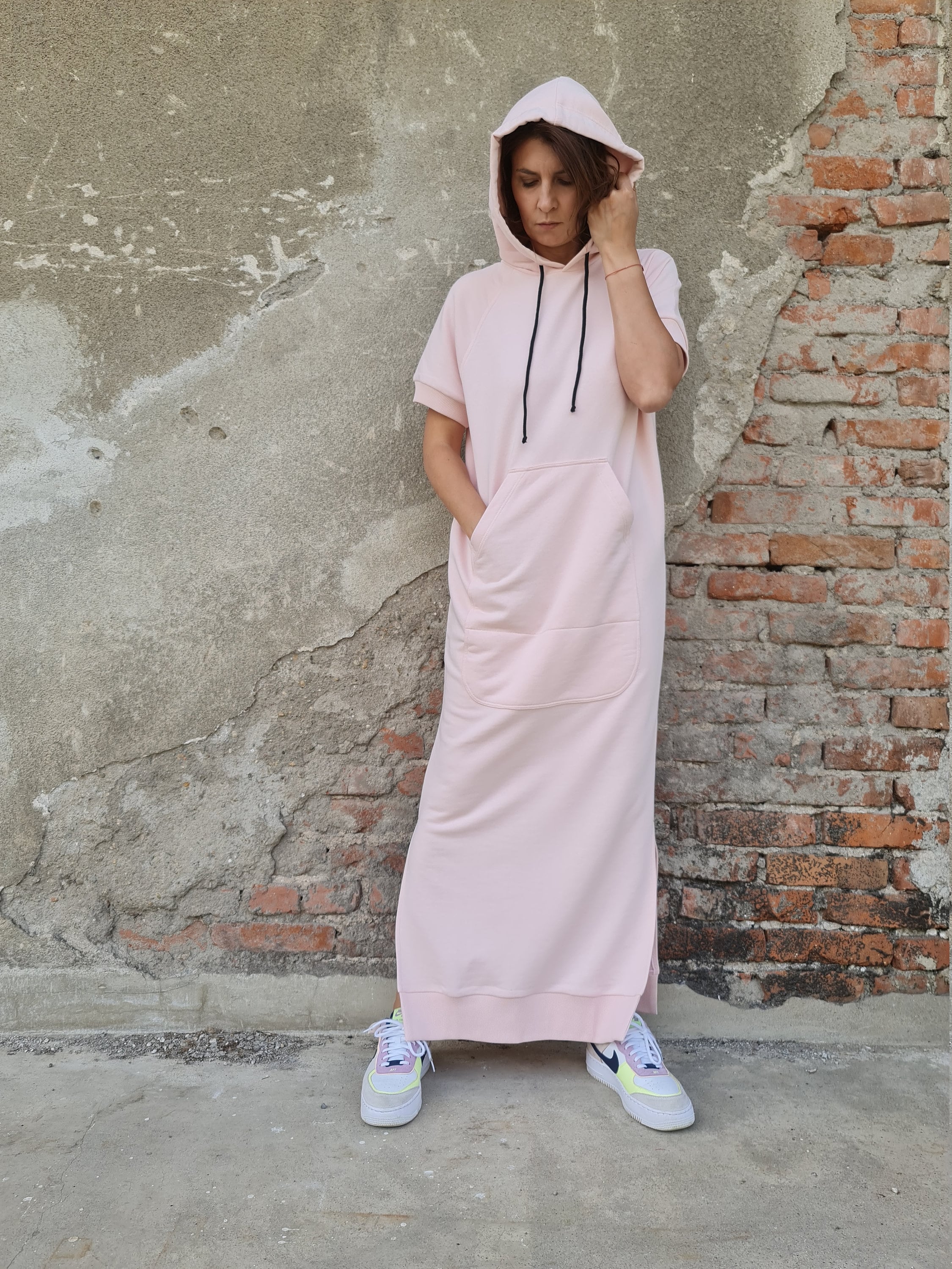 hooded sweatshirt dress