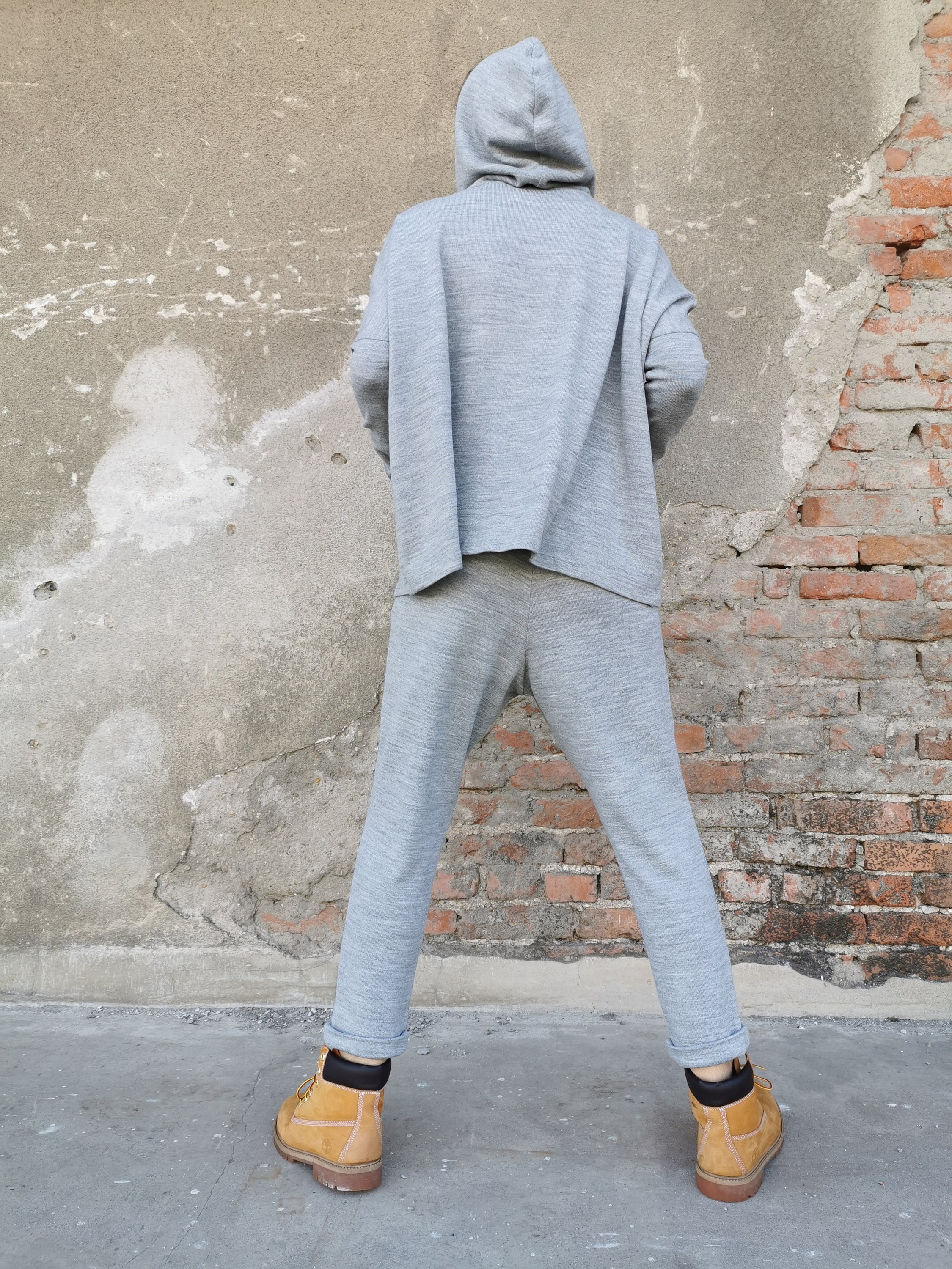 Women Knit Pants, Knit Sport Pants, Women Sporty Trousers