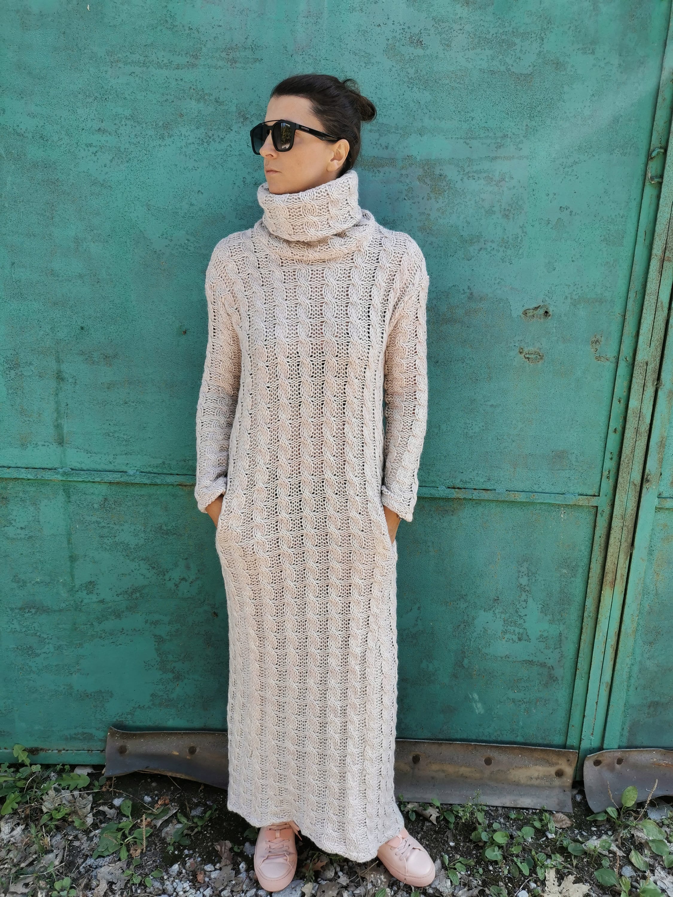 Cable Knit Maxi Dress Knit Maxi Dress ...