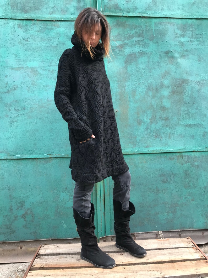 Alexis Oversized Sweater - Black