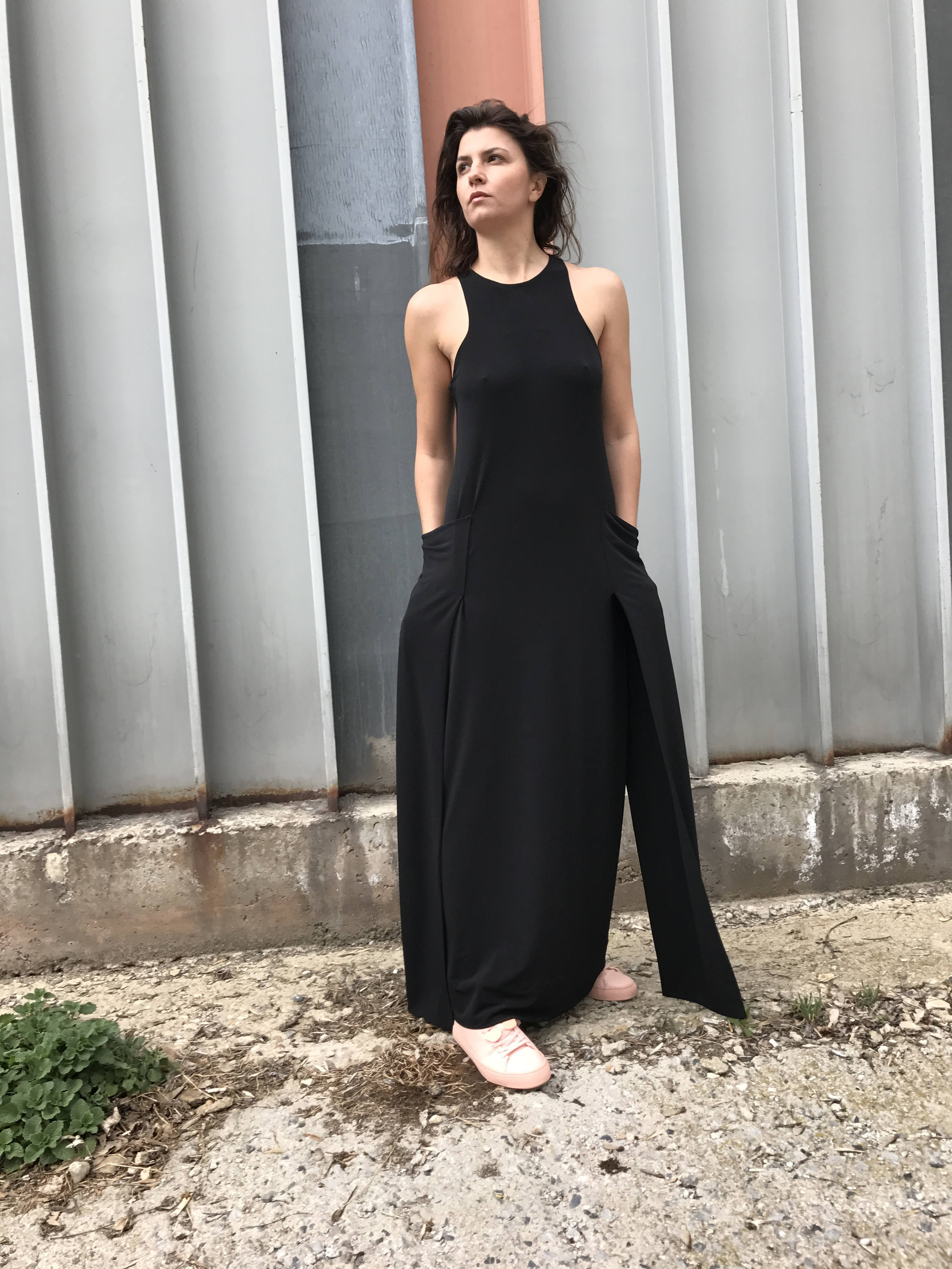 Black Maxi Dress Black Abaya Dress 