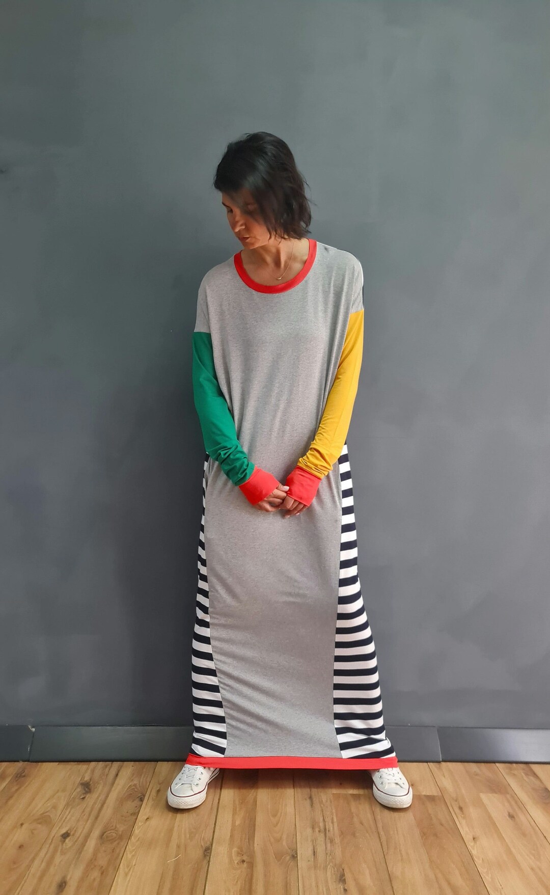 chinese dress ladies Tall T-Shirt Maxi Dress main image 0