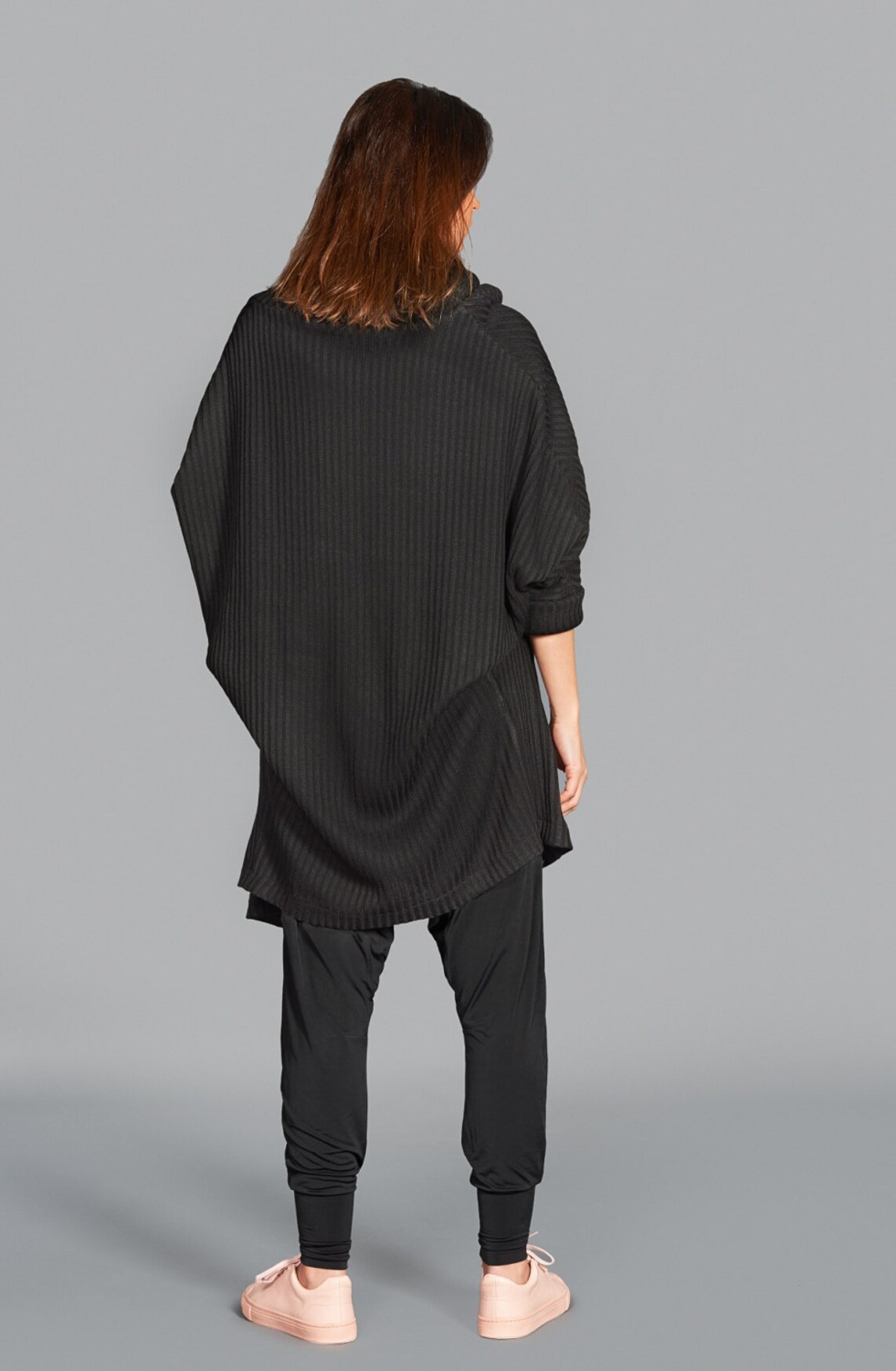 HER Oversized Black Dress / Cardigan main image 0