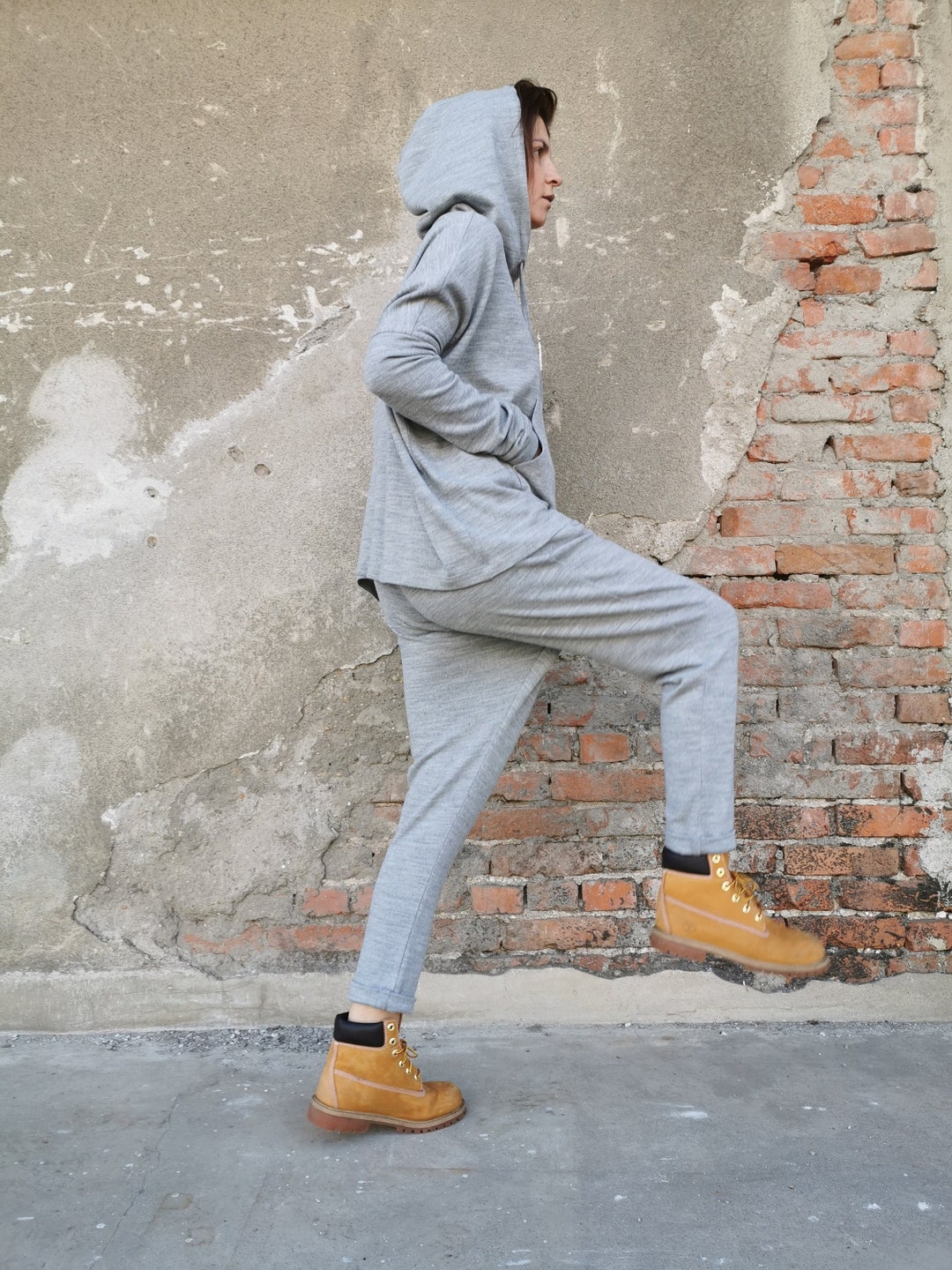 Women Knit Pants, Knit Sport Pants, Women Sporty Trousers