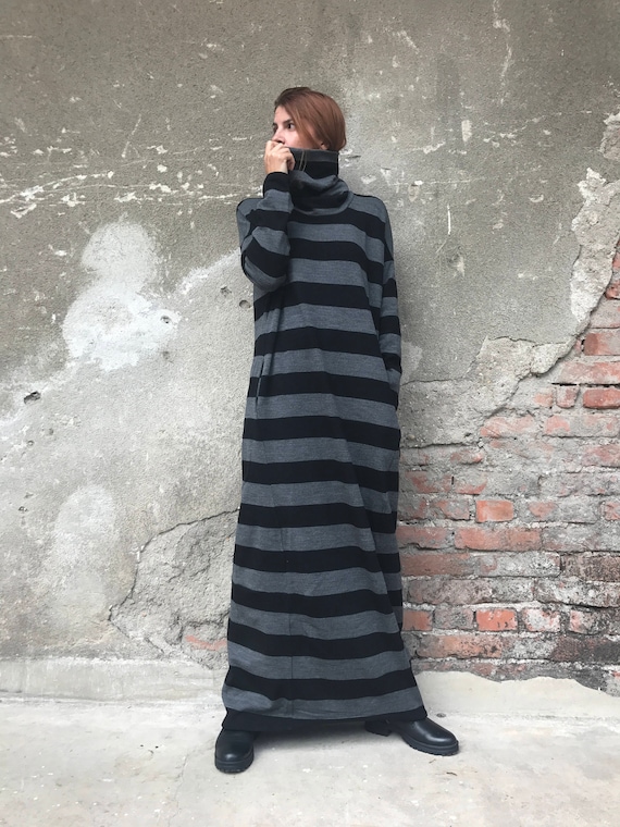 Winter Maxi Dress, Sweater Dress, Plus Size Clothing, Women Kaftan